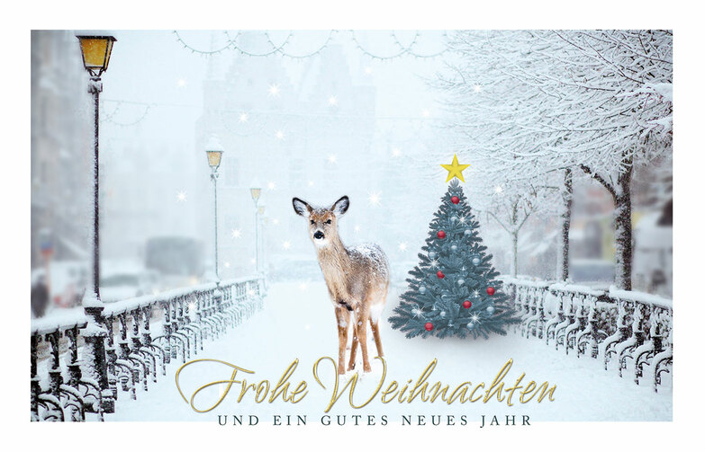 Weihnachtskarte: Märchenhaft