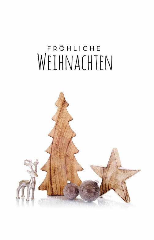 Weihnachtskarte: Simpel und charmant