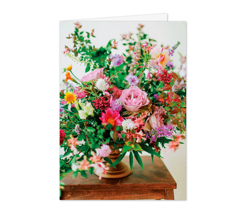 Karte: Klassische Blumenpracht