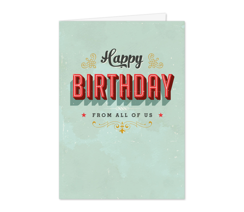 Karte: Vintage Birthday