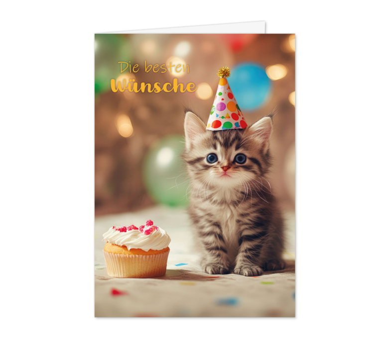 Karte: Kleine Partykatze