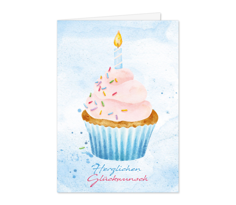 Karte: Kleiner Cupcake