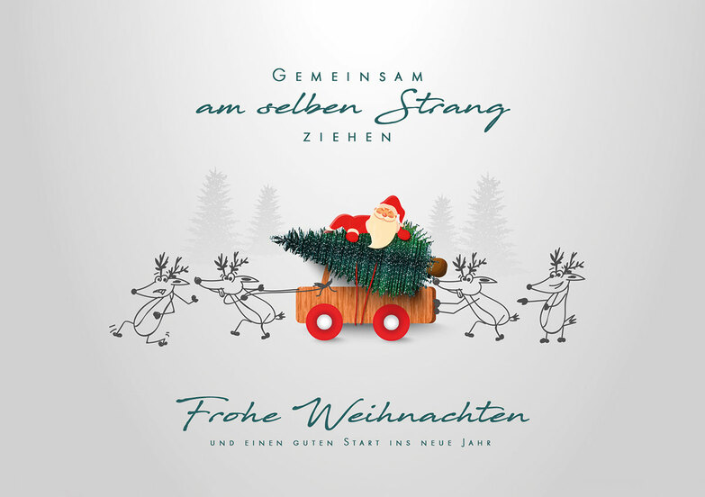 Weihnachtskarte: Gemeinsam