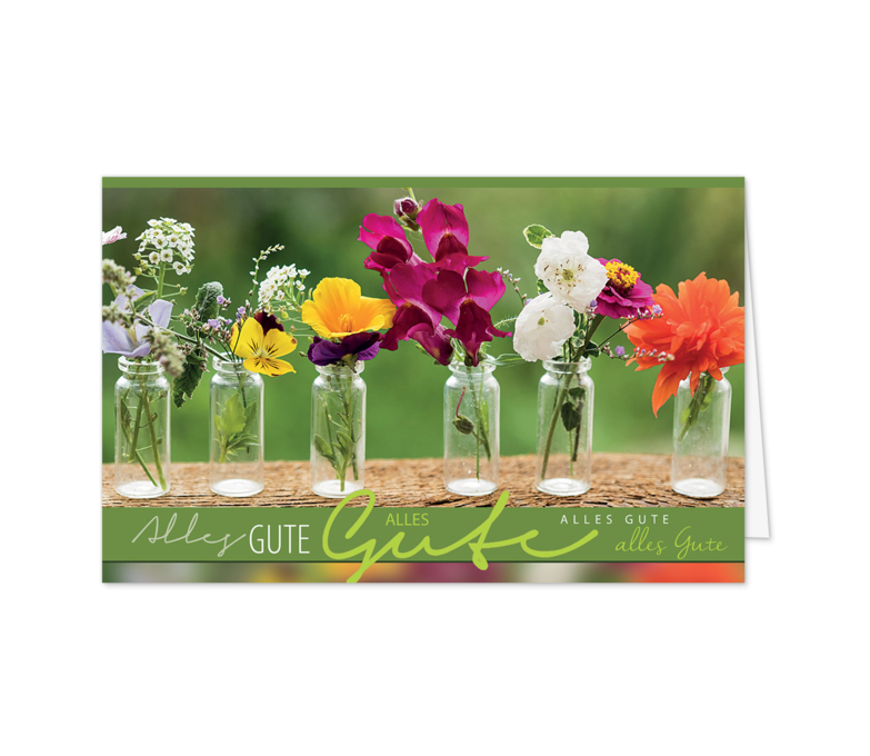 Karte: Bottled Flowers