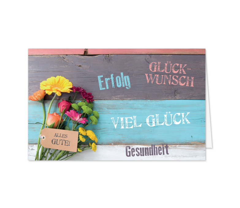 Karte: Bunte Wand