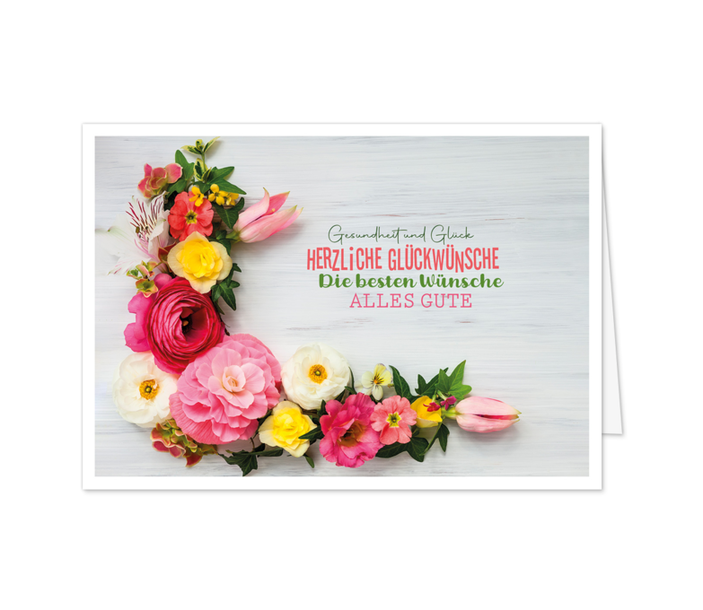 Karte: Festliches Bouquet