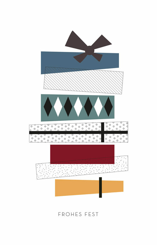 Grafische Motive Weihnachtskarten Online Kollektion 2019 Kallos Verlag