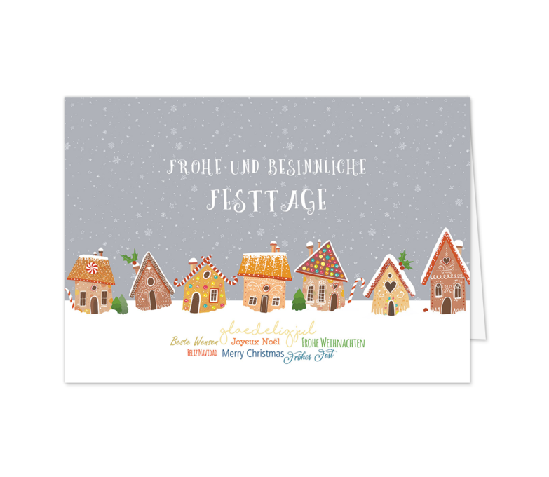 Karte: Buntes Winterdorf