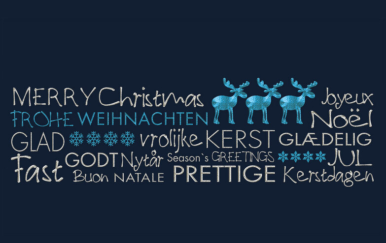 Weihnachtskarte: Elk