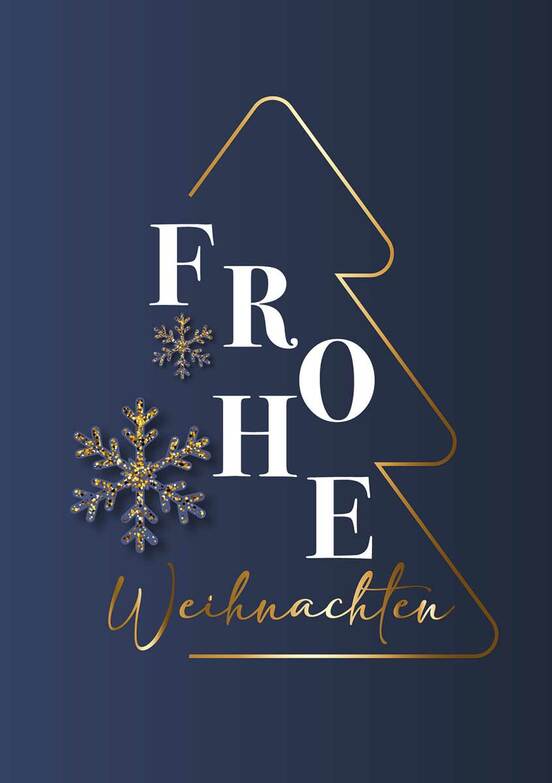 Weihnachtskarte: Eleganter Weihnachtsgruß