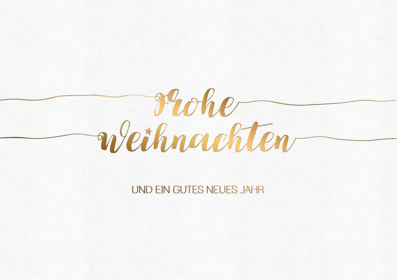 Weihnachtskarte: Frohe Botschaft