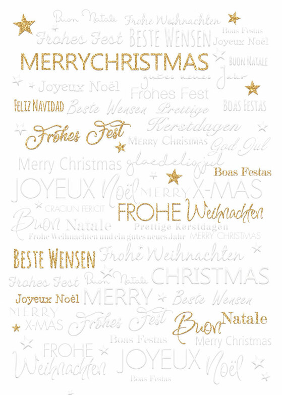 Weihnachtskarte: Text Fluss
