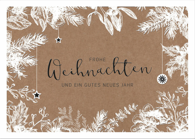 Weihnachtskarte: White Christmas