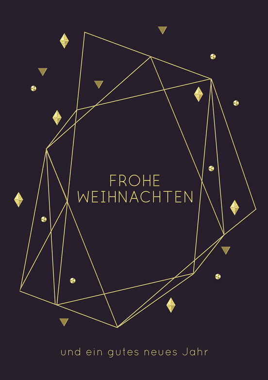 Weihnachtskarte: Geometric Art