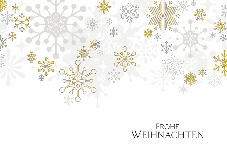 Weihnachtskarte: Leise rieselt