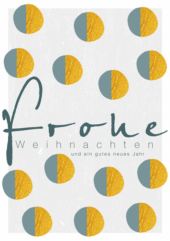 Weihnachtskarte: Golden Nuggets