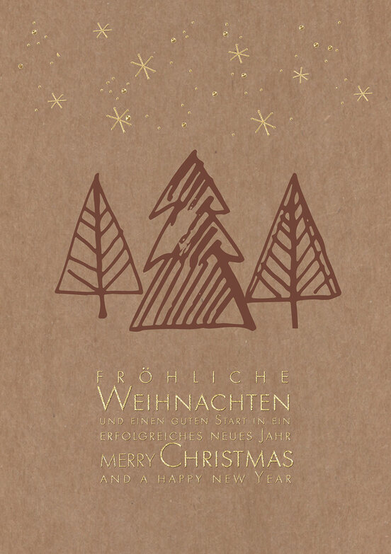 Weihnachtskarte: Linien