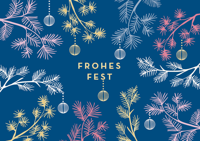 Weihnachtskarte: Von allen Seiten