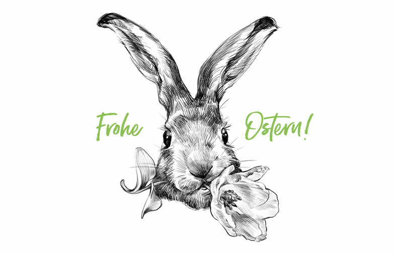 Grußkarte: Der Hase