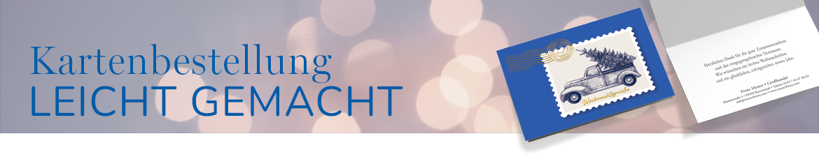 Kartenbestellung leicht gemacht