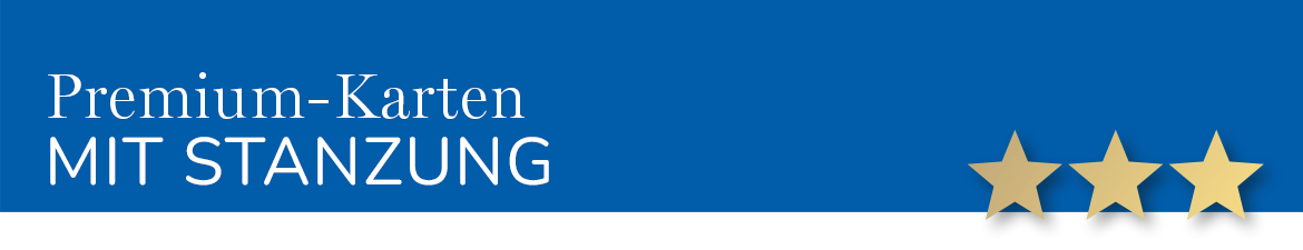 Premium-Karten mit Laserstanzung